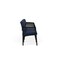 Lesro Lenox Steel 4 Seat Tandem Seating Metal Frame, Black, RF Blueberry Back, MD Ink Seat LS4103 - alternate 3